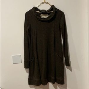 Anthropologie lace detail cowl neck dress